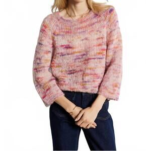 NEW SUNCOO pavel long sleeve sweater in rose